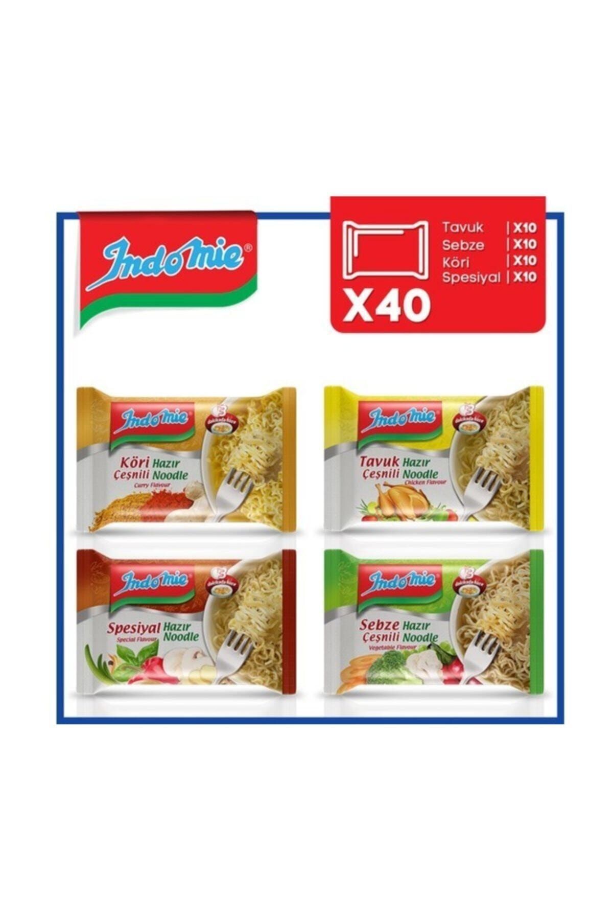 Indomie 40'lı Noodle Paket Karma Koli