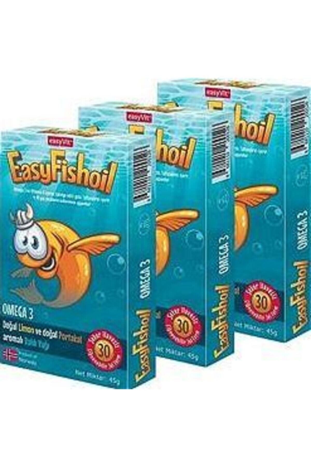 Easy Fishoil Easyvi?t Omega 3 Çiğnenebilir 30 Jel Tablet 3 Kutu
