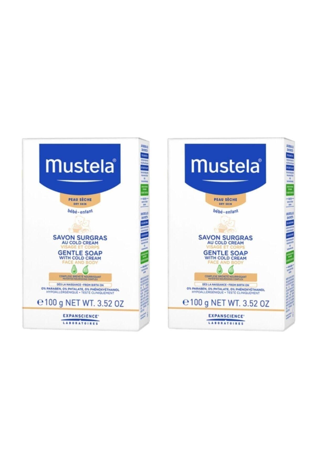 Mustela Gentle Soap With Cold Cream Içeren Sabun 100 Gr 2 Adet