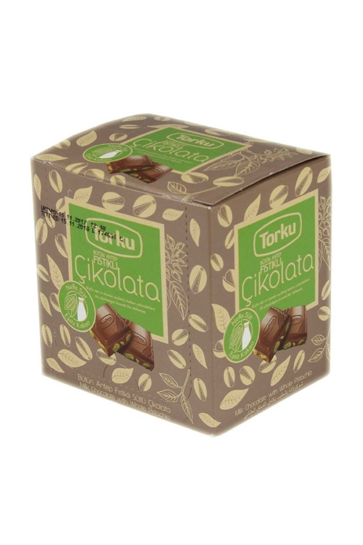 Torku Antep Fıstıklı Kare Çikolata (kutu) 6x70 gr
