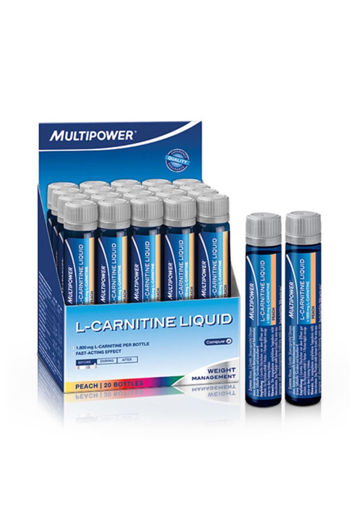 Multipower L-carnitine Likit 1800 Mg 20 Shot Thermo Karnitin Sıvı