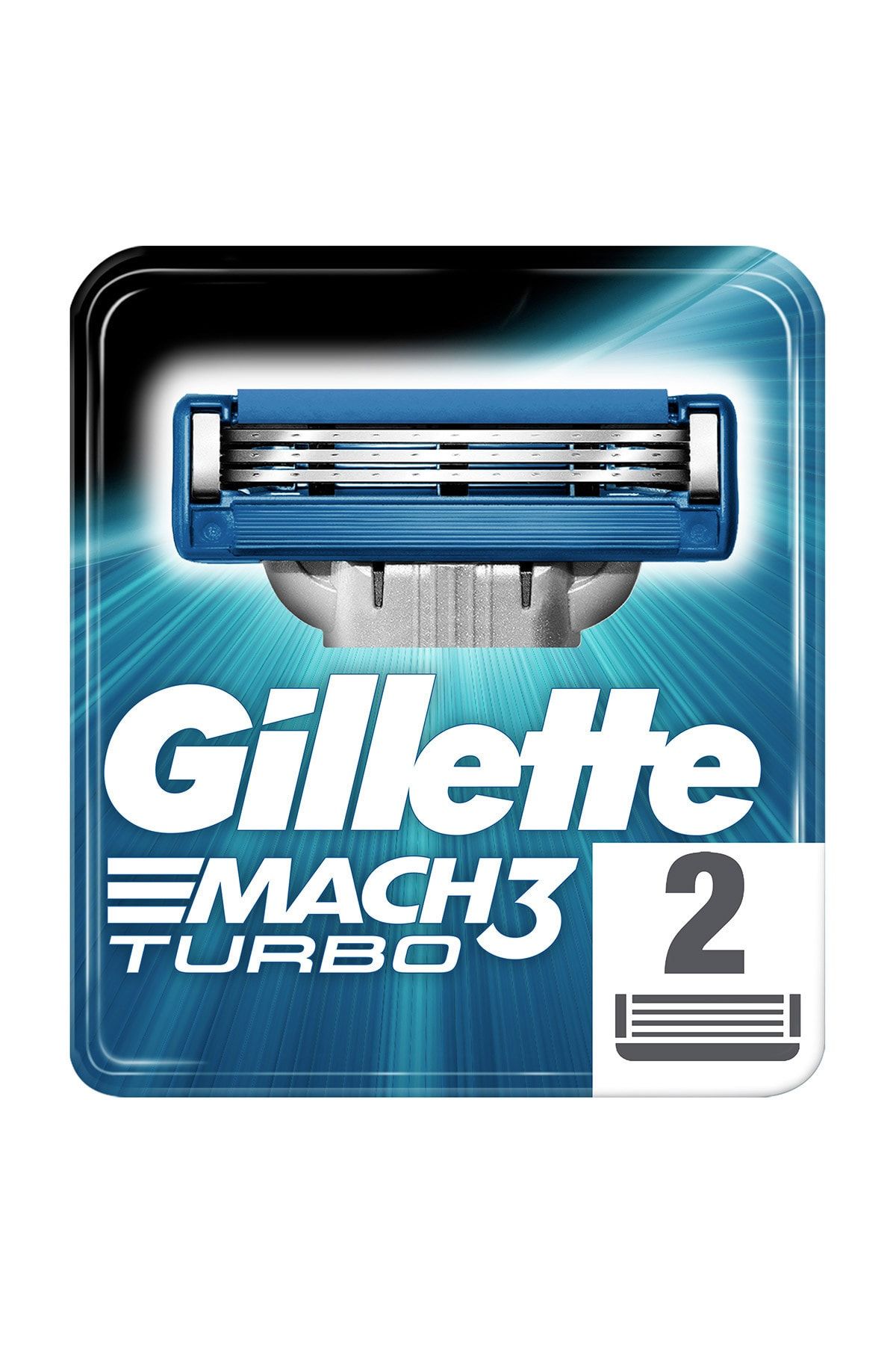 Gillette Mach3 turbo yedek tıraş bıçağı 2'li