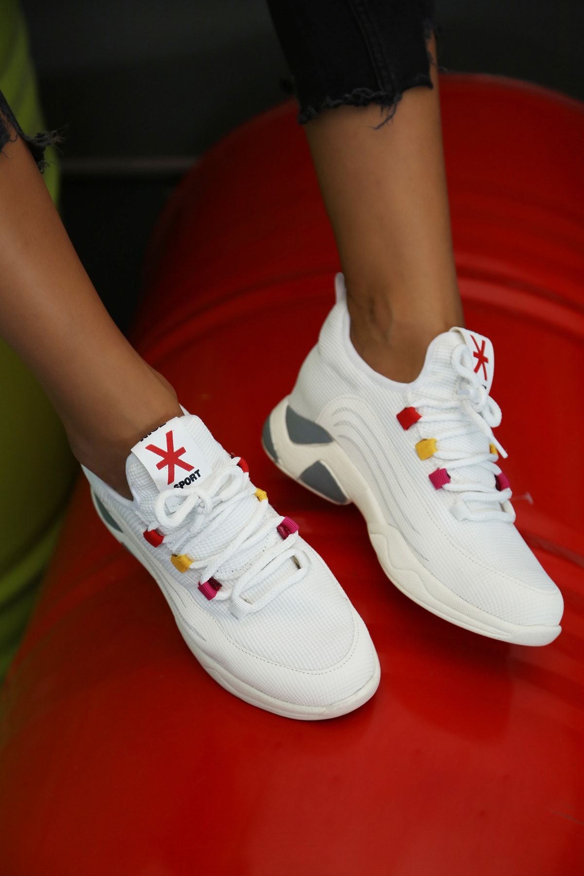 Ayakkabı Modası Kadın Beyaz Sneaker Ayakkabı