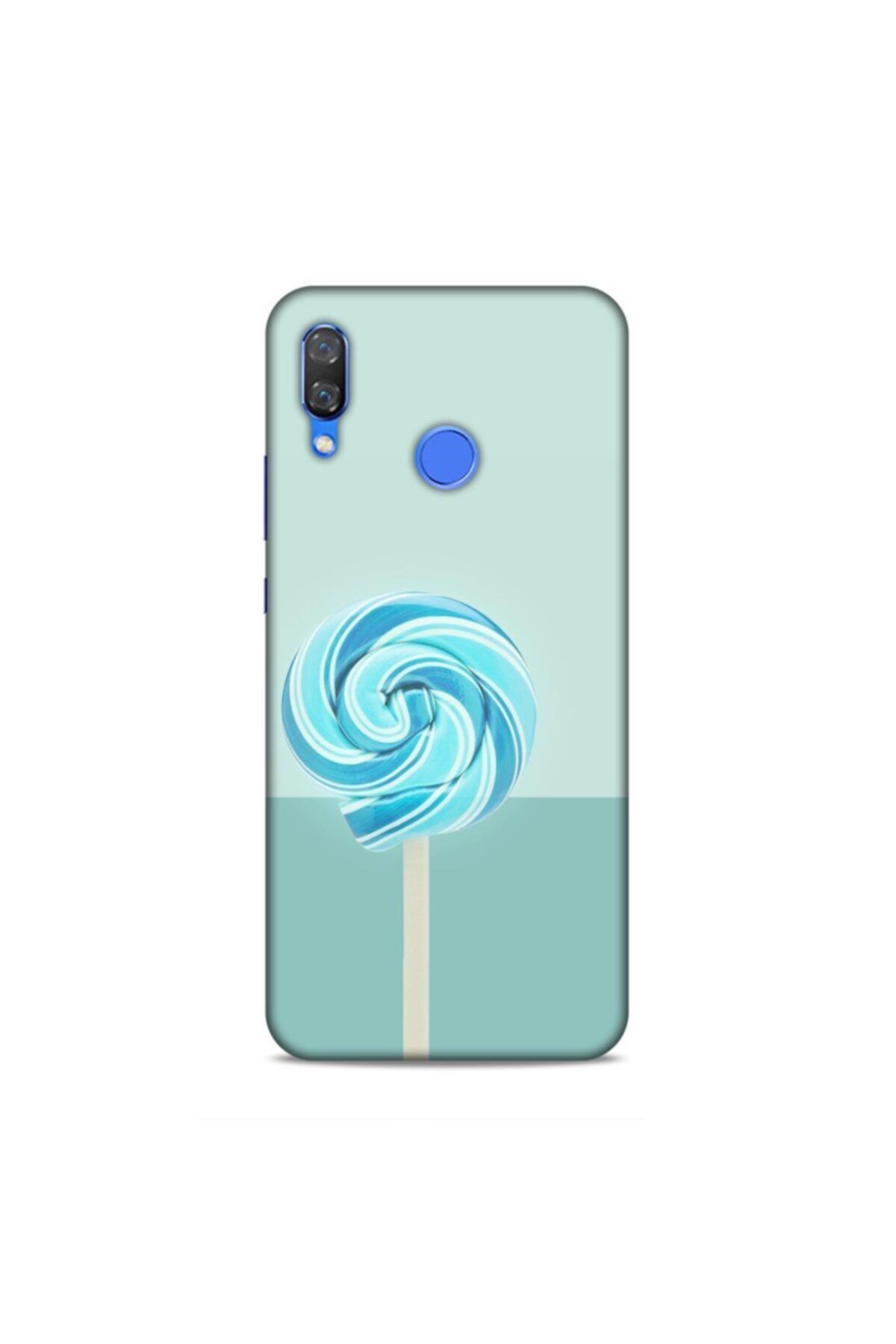 Pickcase Huawei Nova 3 Kılıf Desenli Arka Kapak Mavi Şeker
