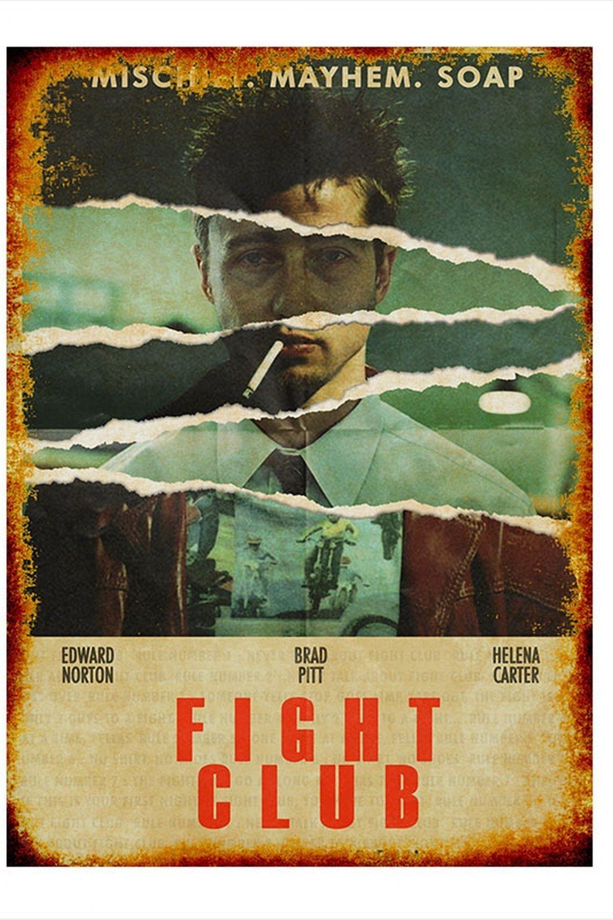 Tablomega Fight Club Art Mdf Poster 50 cm X 70 cm