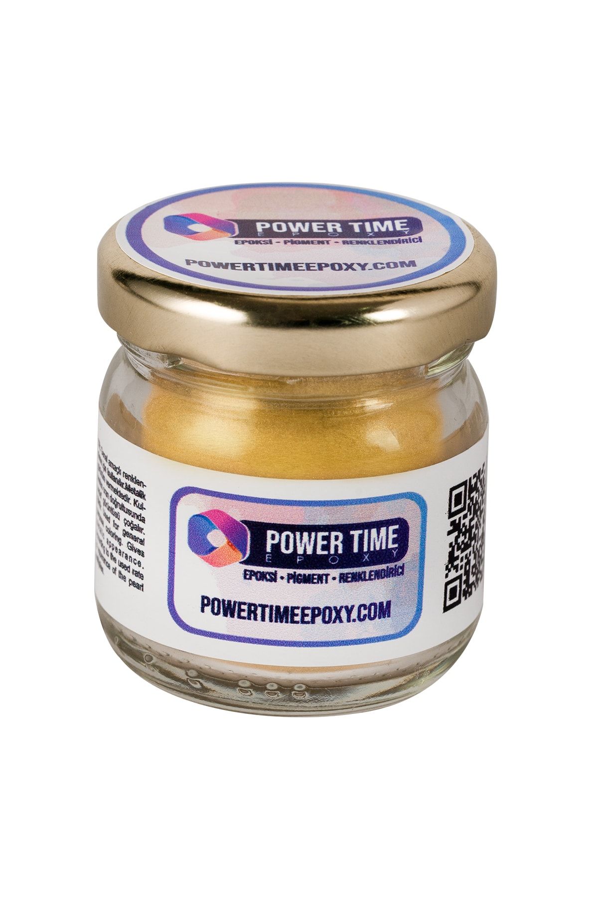 POWER TIME EPOXY Sedefli Metalik Toz Pigment Boya / Altın Gold / Epoksi Için