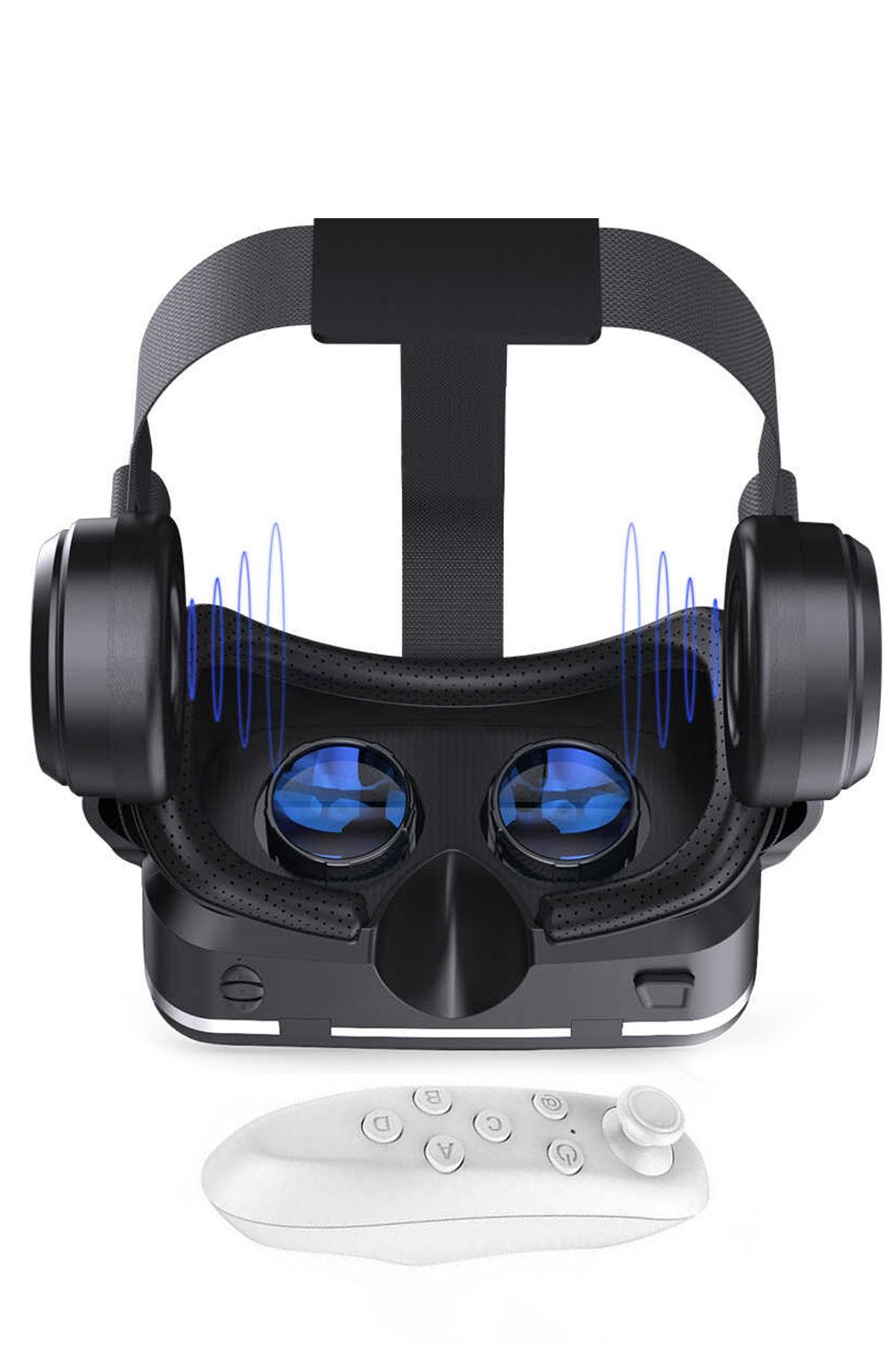 Elfia Meizu Pro 7 Uyumlu 3d Sanal Gerçeklik Gözlüğü Bluetooth Kumandalı