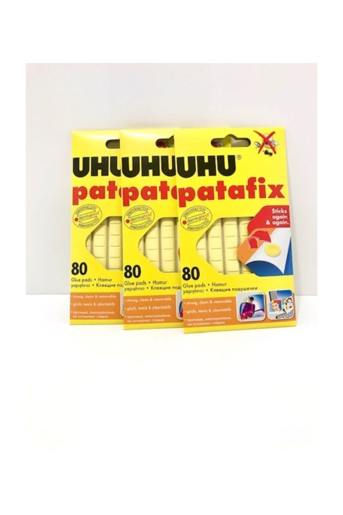 Uhu Patafix Hamur Yapıştırıcı  Sarı 3lü Paket