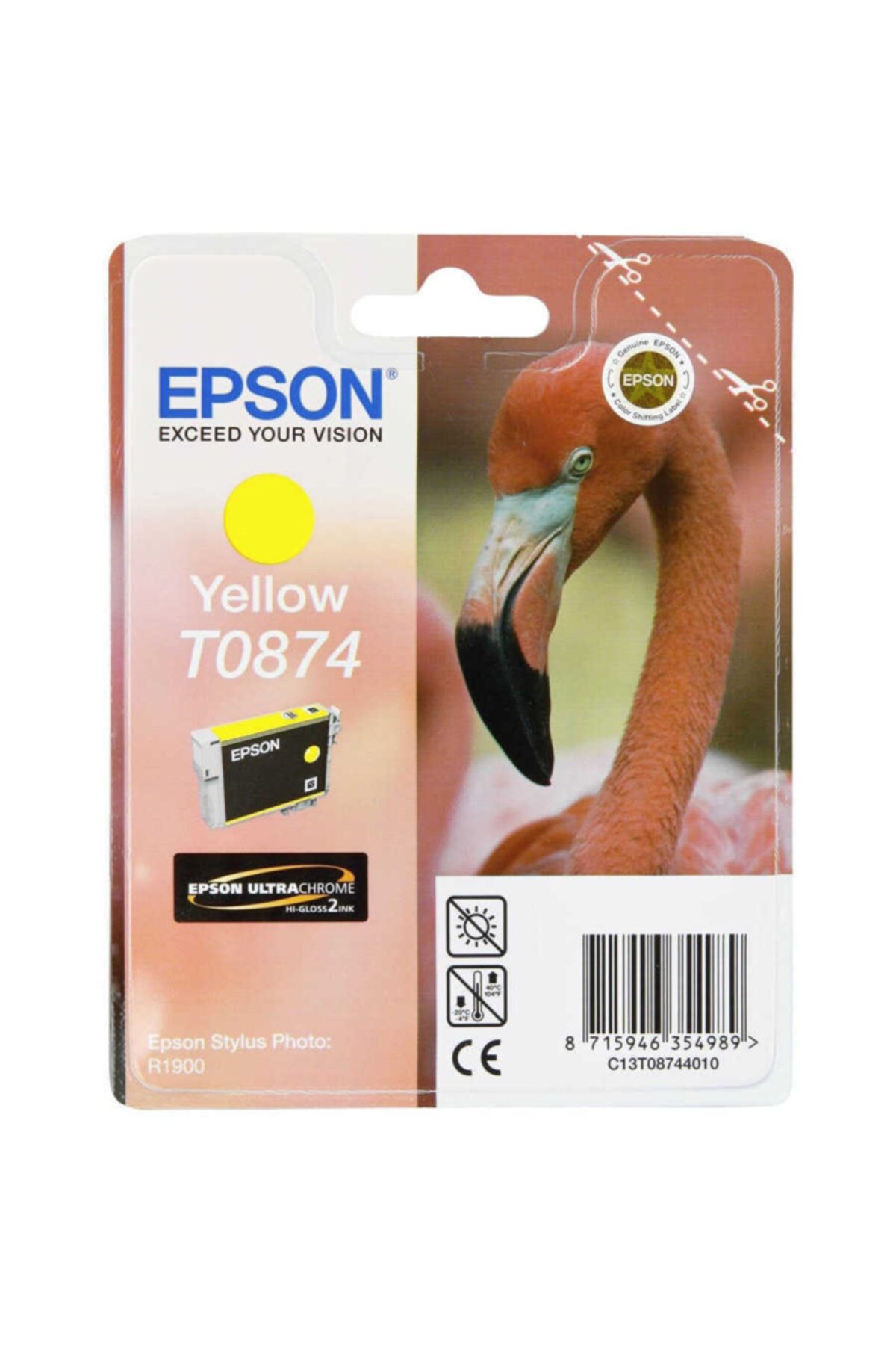 Epson T0874-c13t08744020 Sarı Orjinal Kartuş