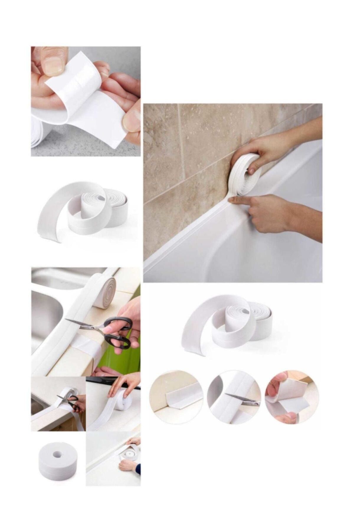 morponi Su Sızdırmaz Banyo Mutfak Kenar Bandı 3.2 Mt Beyaz