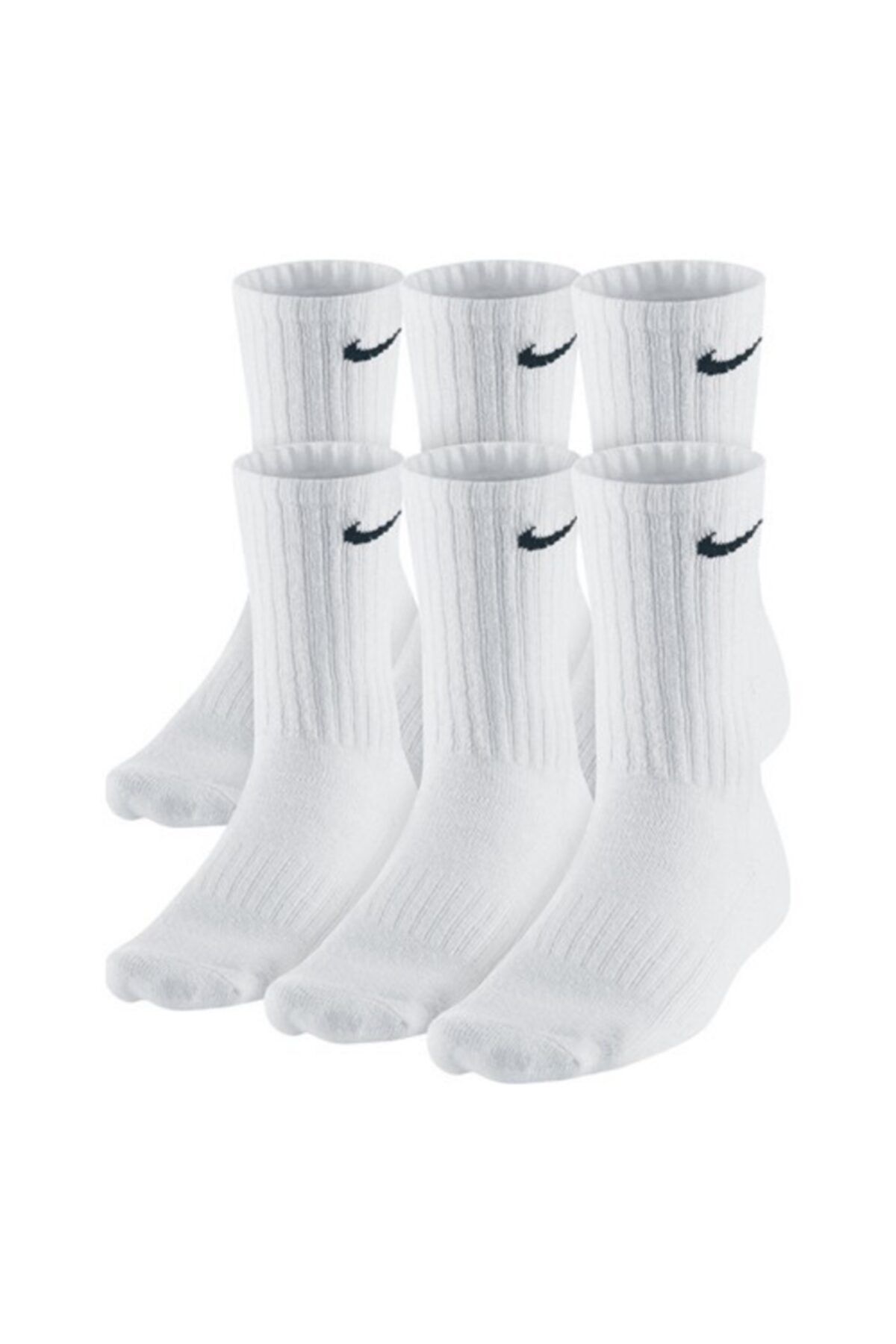 Nike Sx5171100 Beyaz 6'lı Çorap Seti