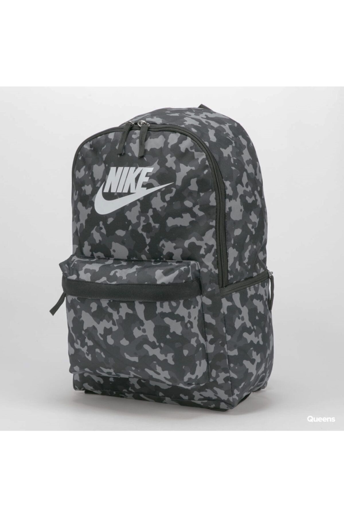 Nike Sırt Çantası Desenli Cv0835 Siyah Gri Laptop Bölmeli