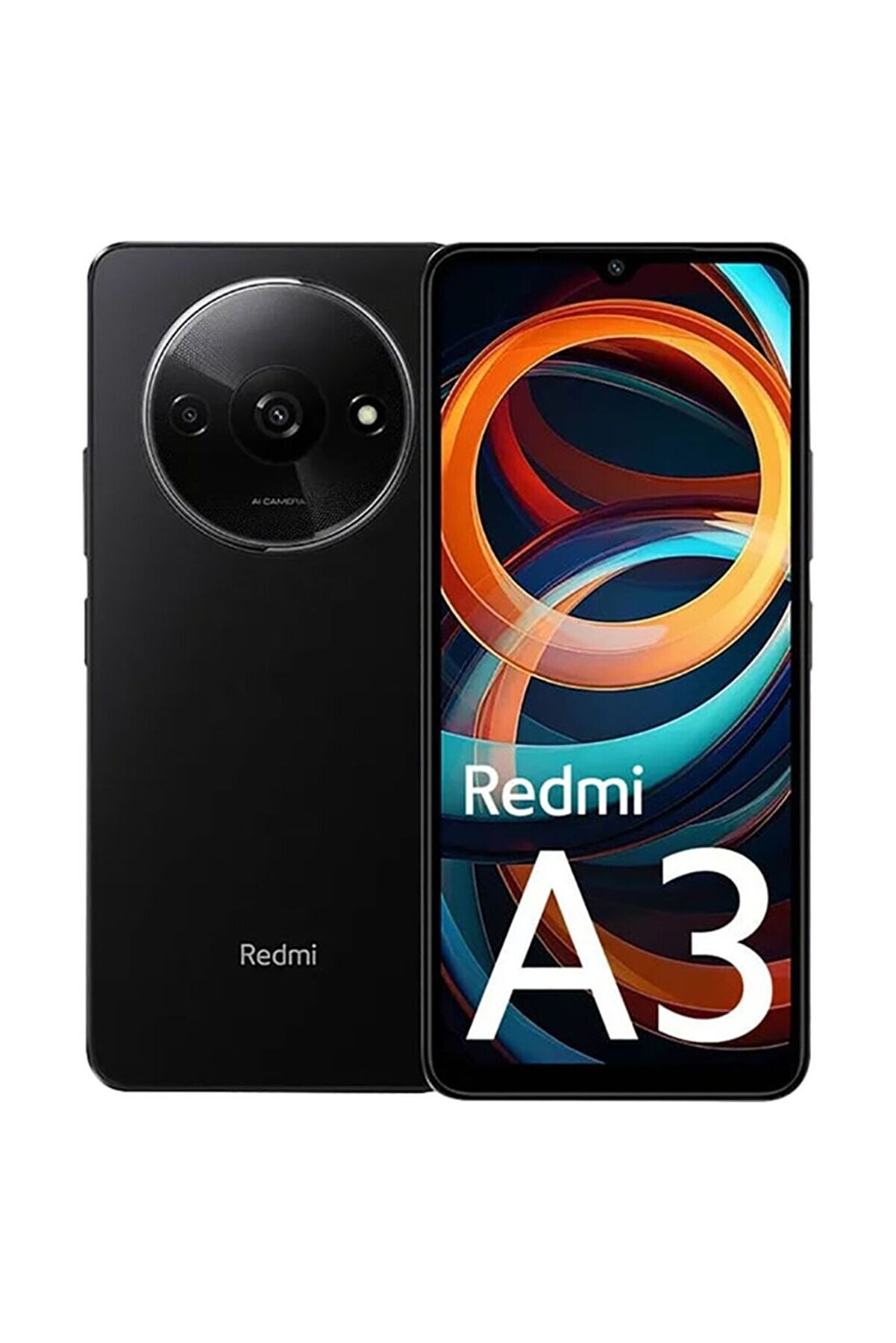 Redmi A3 | 4GB RAM 14 128GB Depolama | Çift SIM | 4G | Geceyarısı Siyahı