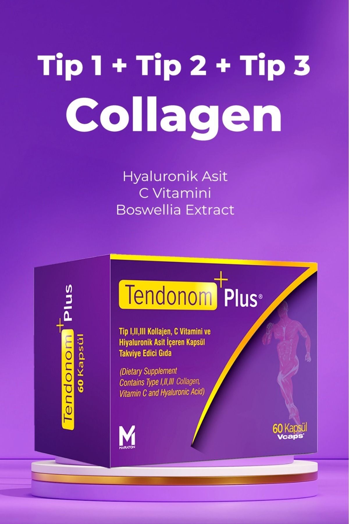 Tendonom Plus Tip 1-2-3 Kolajen 60 kapsül