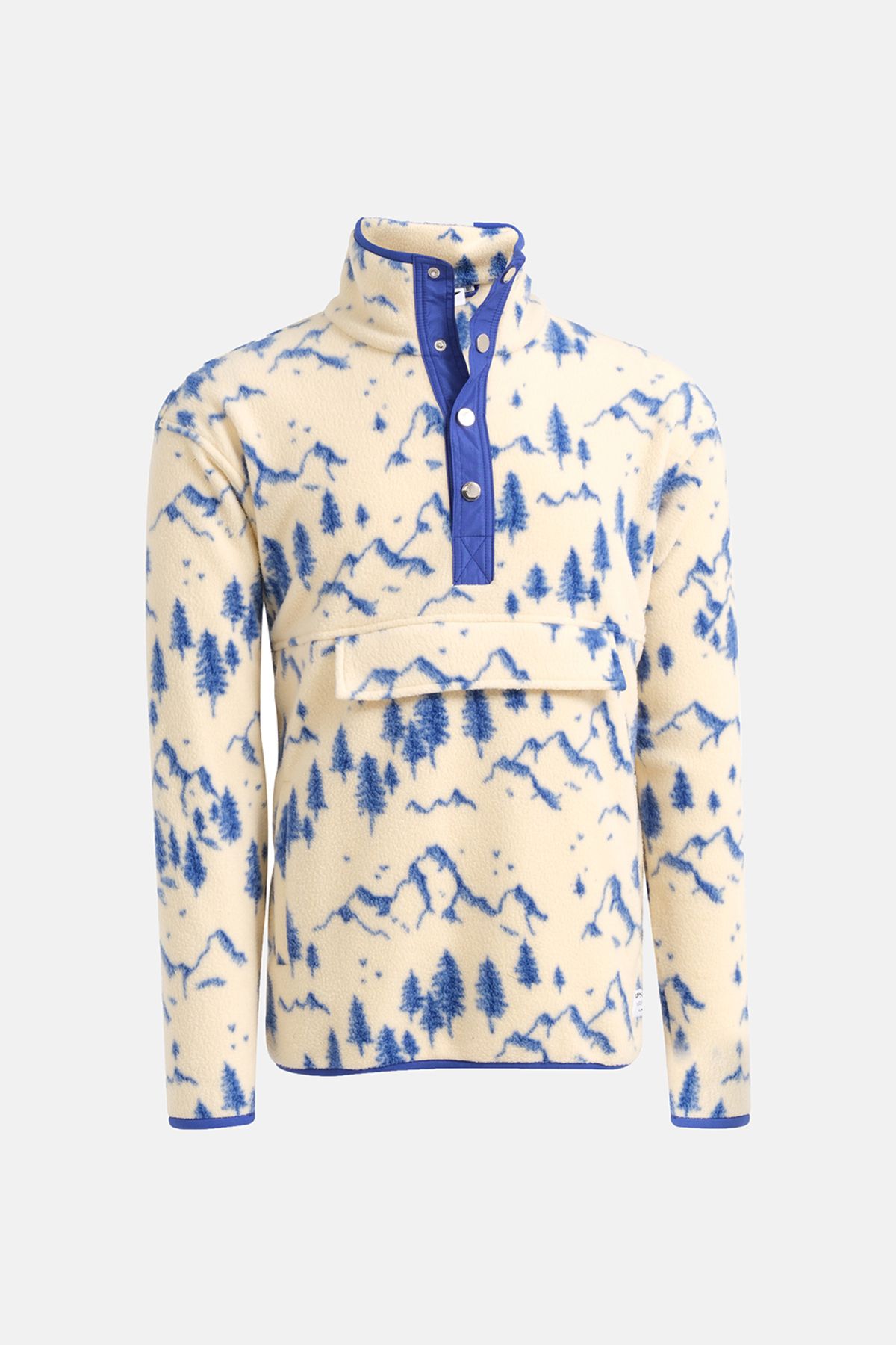 Vaneda Regular Fit Next Unisex Polar Desenli Mavi