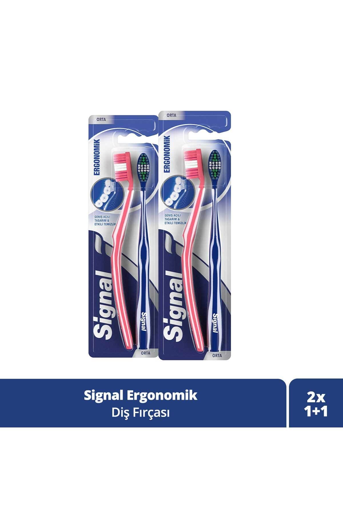 Signal Diş Fırçası Ergonomik 1 1 X2