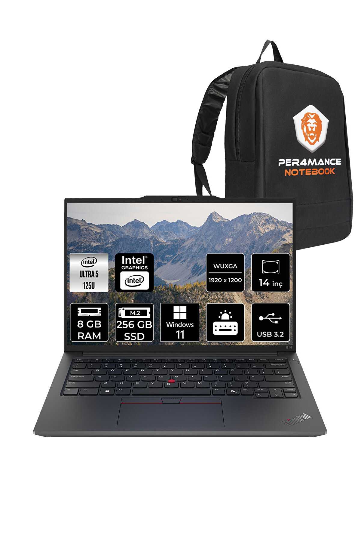 ThinkPad E14 G6 Ultra 5 125U 8GB 256GB SSD 14'' WUXGA W11P 21M7002PTX _88 PER4 ÇANTA