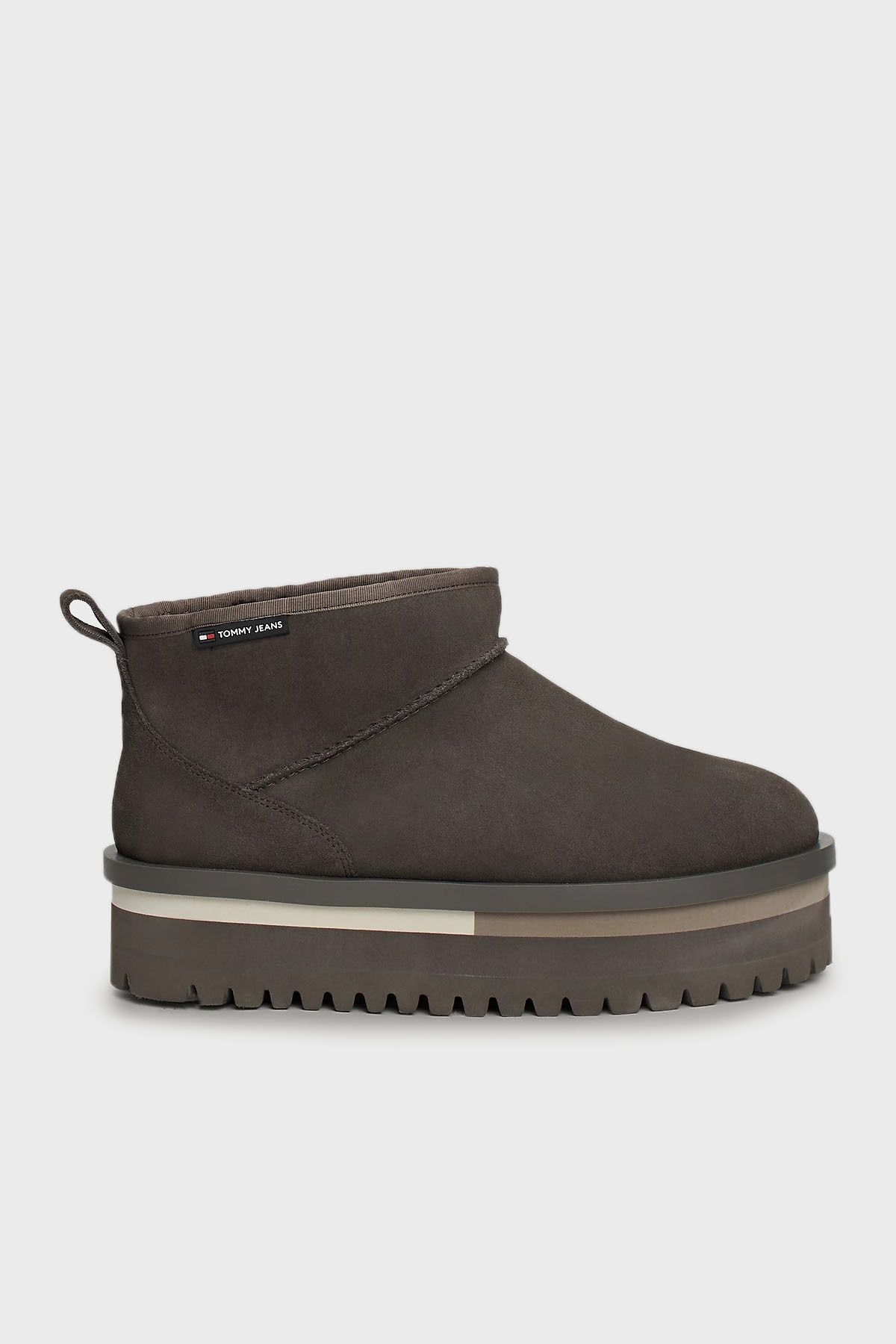 Tommy Jeans Süet Tırtıklı Platform Taban Kısa Bot  BOT EN0EN02599 PL0