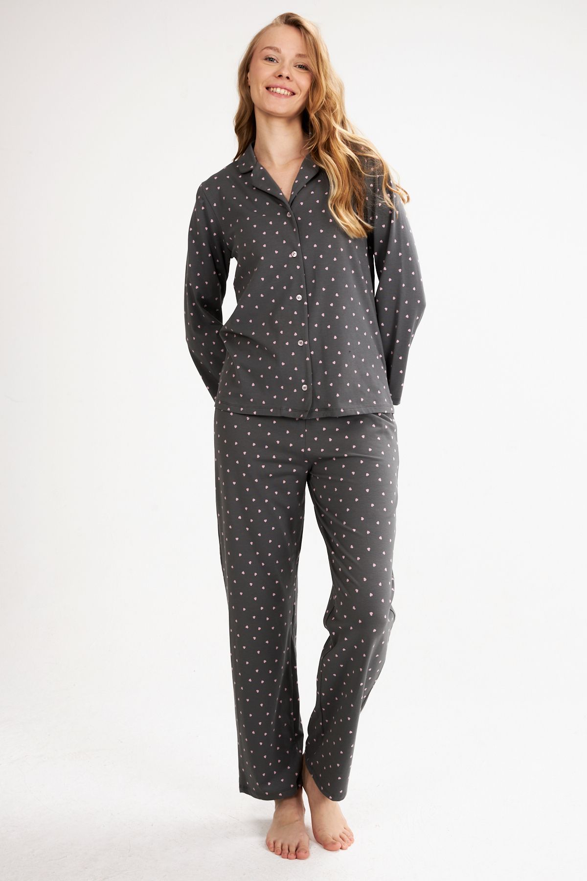 LILIAN Heart Kadın Pijama Takımı