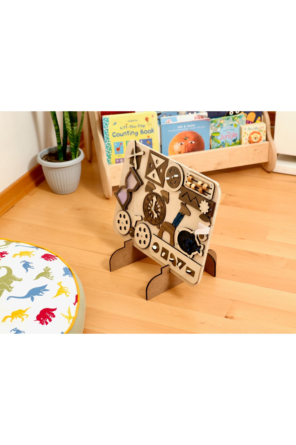 KIDOPPO Montessori Aktivite Tahtası | Aktivite ve Öğrenme Seti | Duyusal Aktivite Panosu | Busy Board