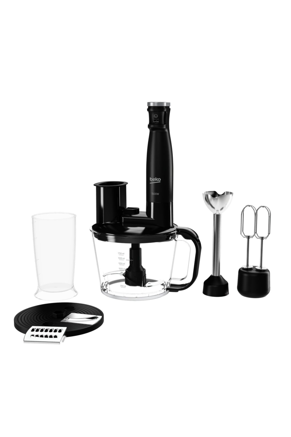Beko Rhb 5050 B Floral 1500 W Blender Seti Siyah