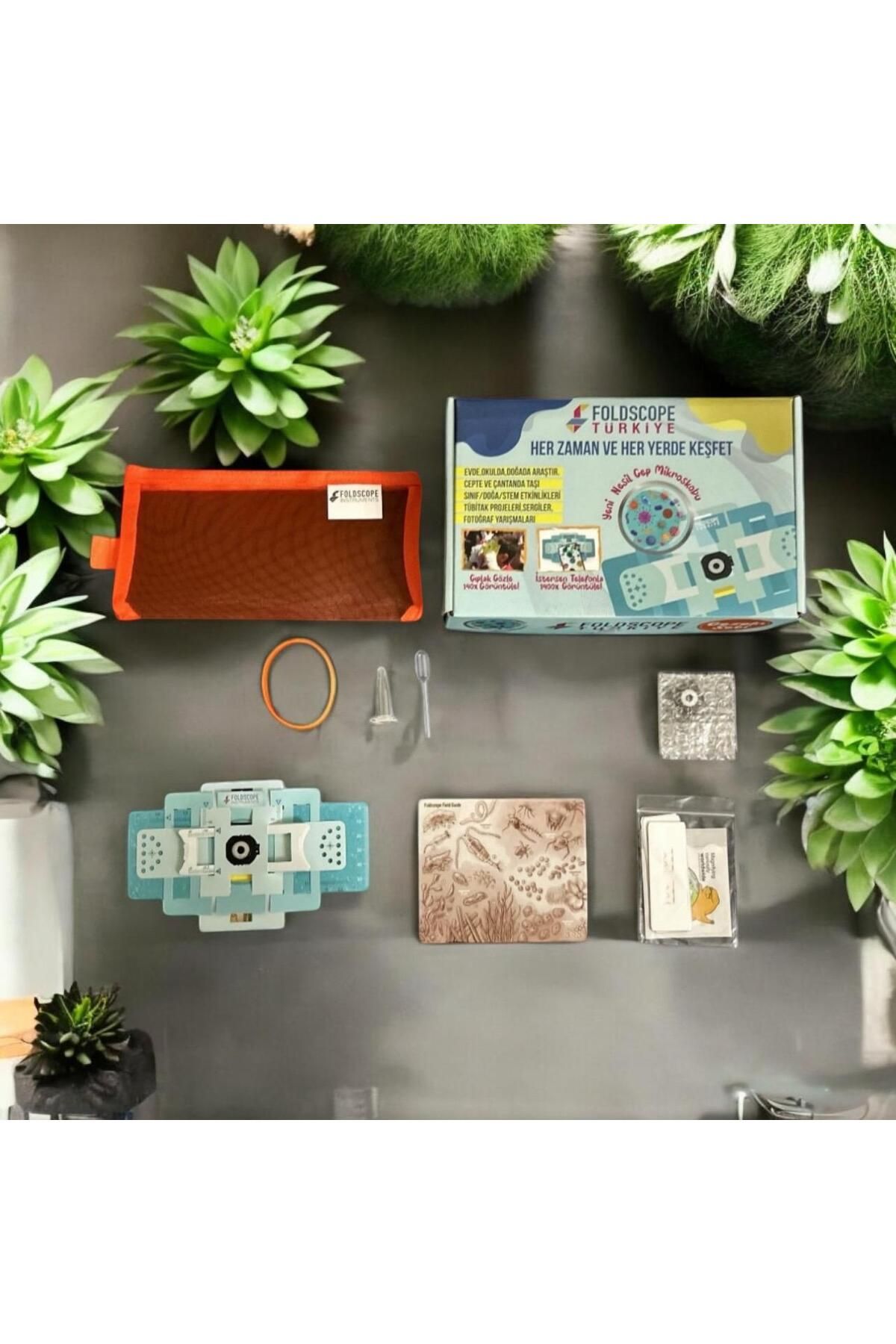 FOLDSCOPE Mikroskop Montajlı Set