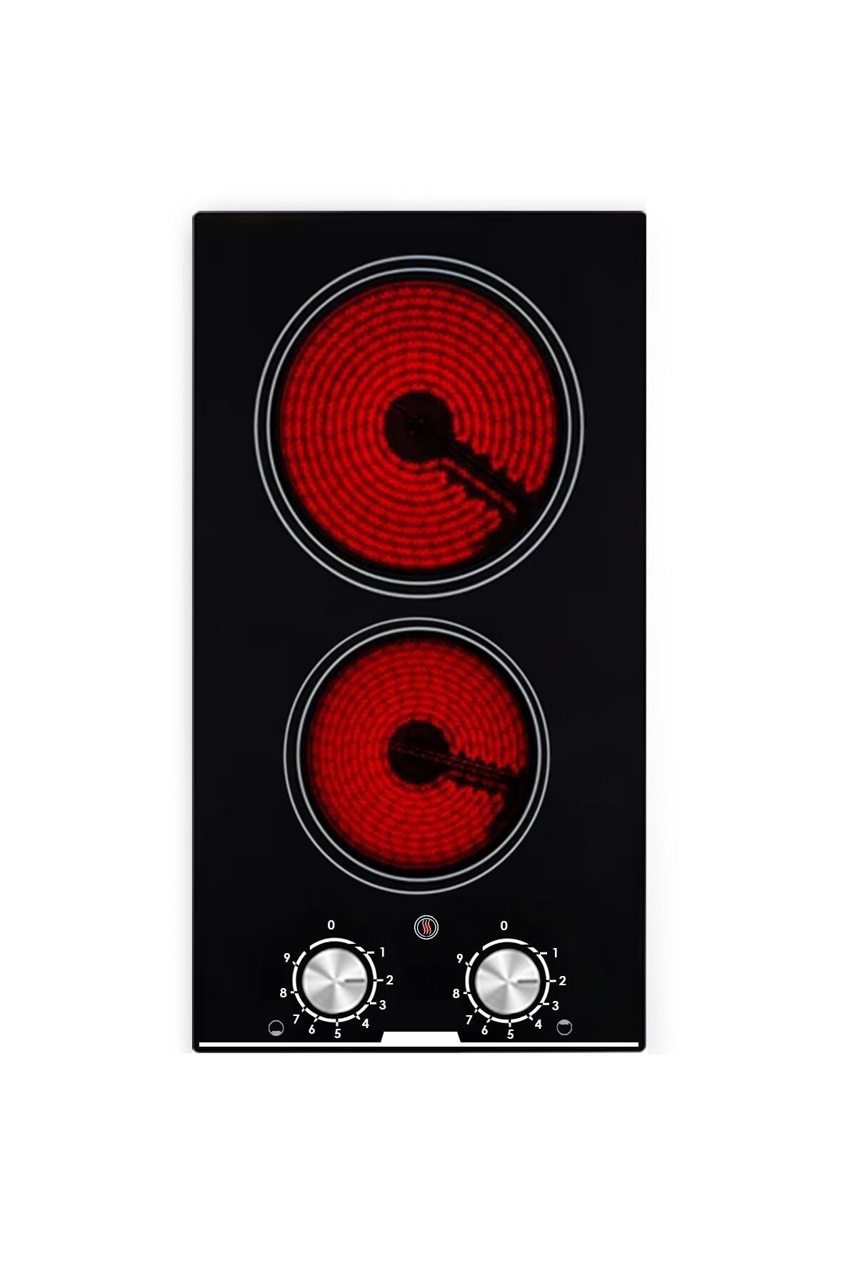 AFM tech V5-02 Vitroseramik 2'li Ankastre Elektrikli Ocak