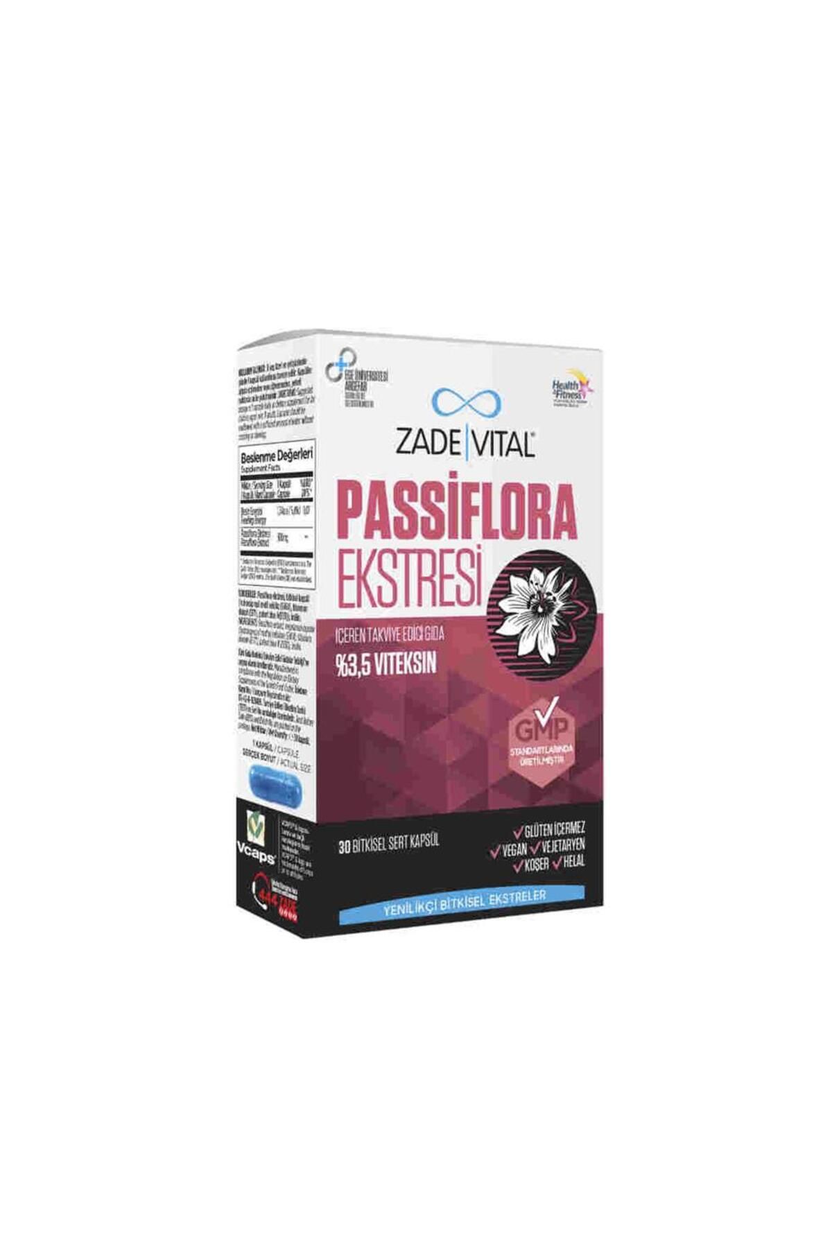 Zade Vital Passiflora Extract 30 Kapsül