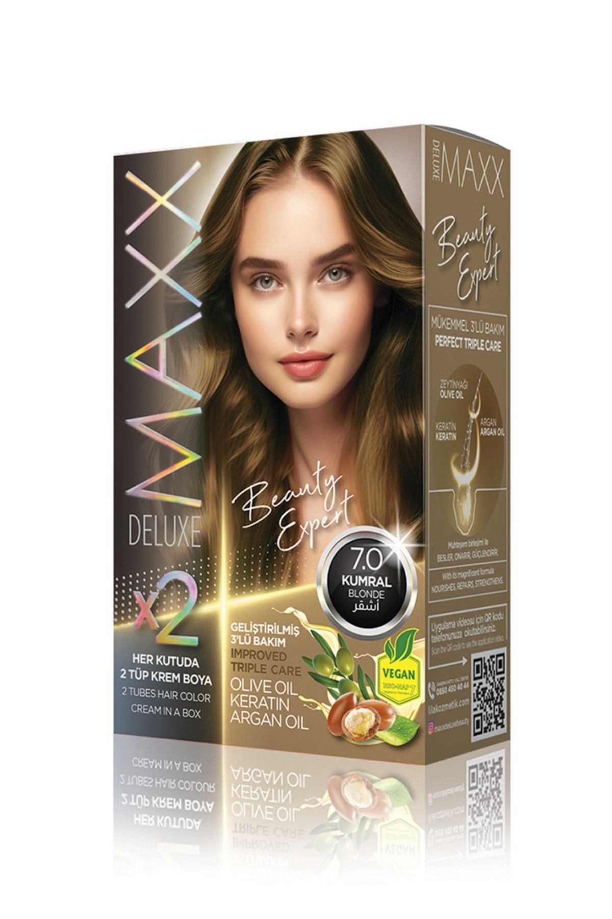MAXX DELUXE Beauty Expert 7.0 Kumral Set Boya