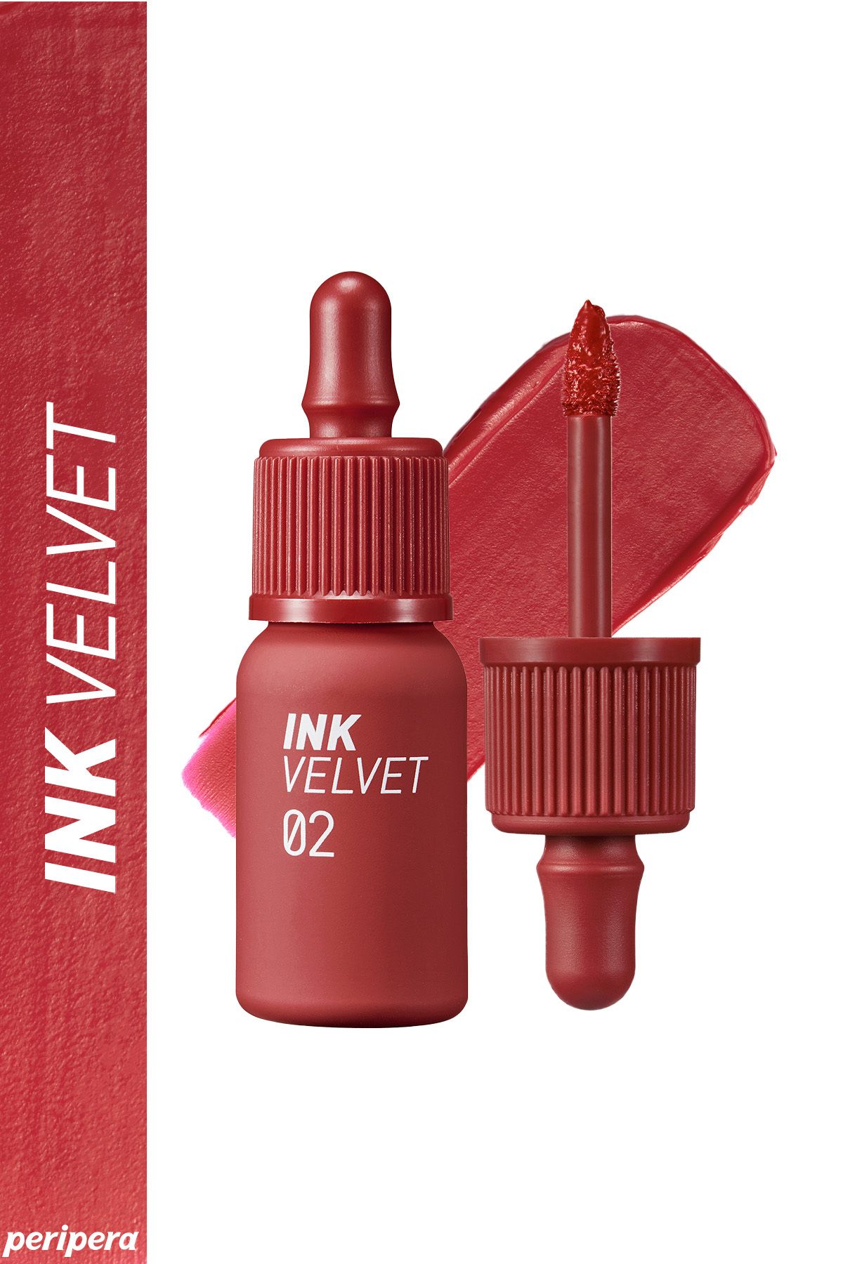 PERIPERA Yüksek Pigmentli, Kadife Görünümlü Gün Boyu Kalıcı Tint PERIPERA Ink Velvet (2 Celeb Deep Rose)