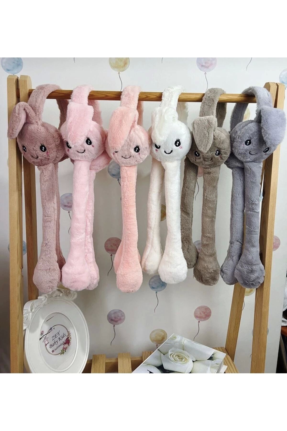 İndirimkusu Zeybabykids Peluş Hareketli Tavşan Kulaklık