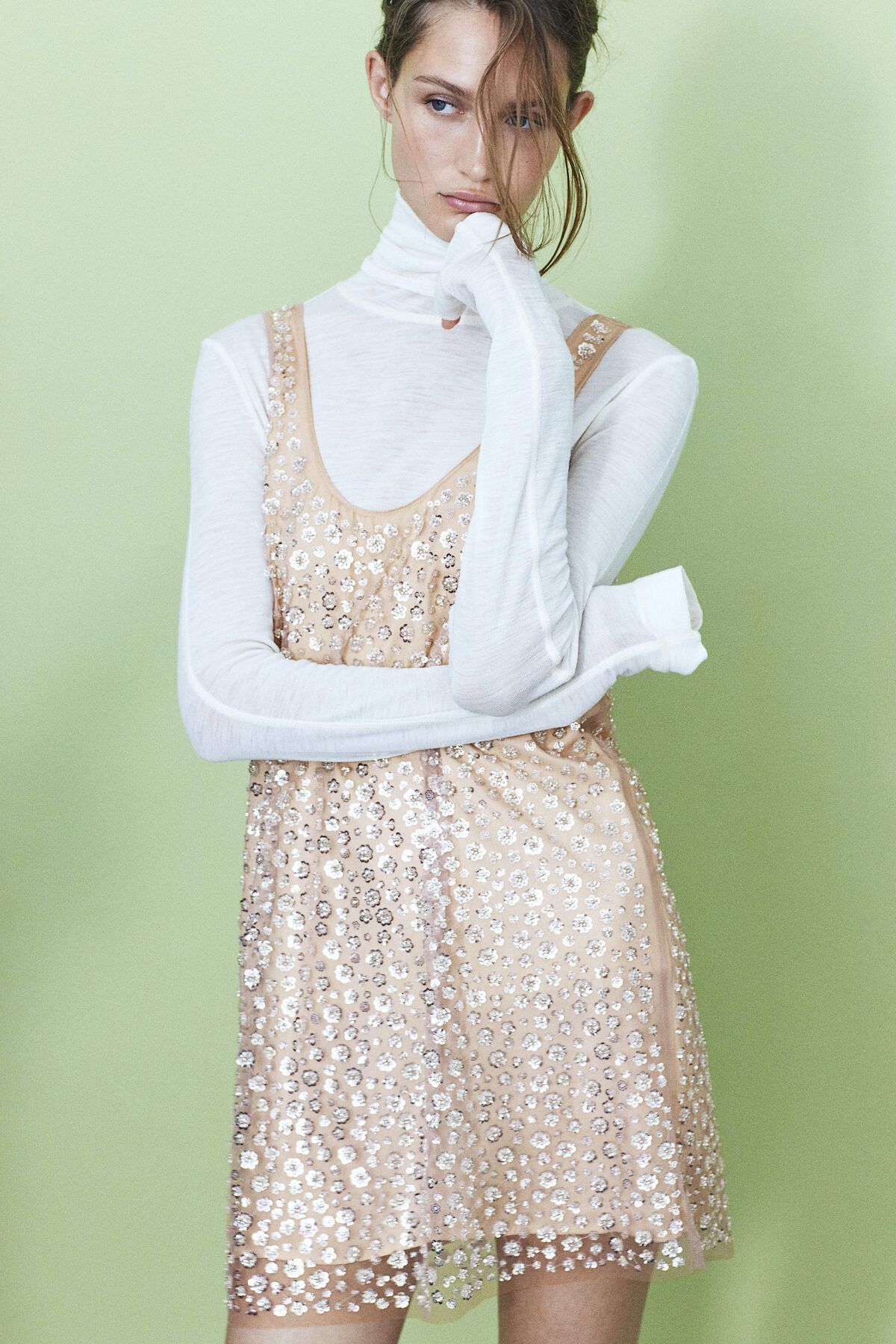 H&M Pullu Elbise