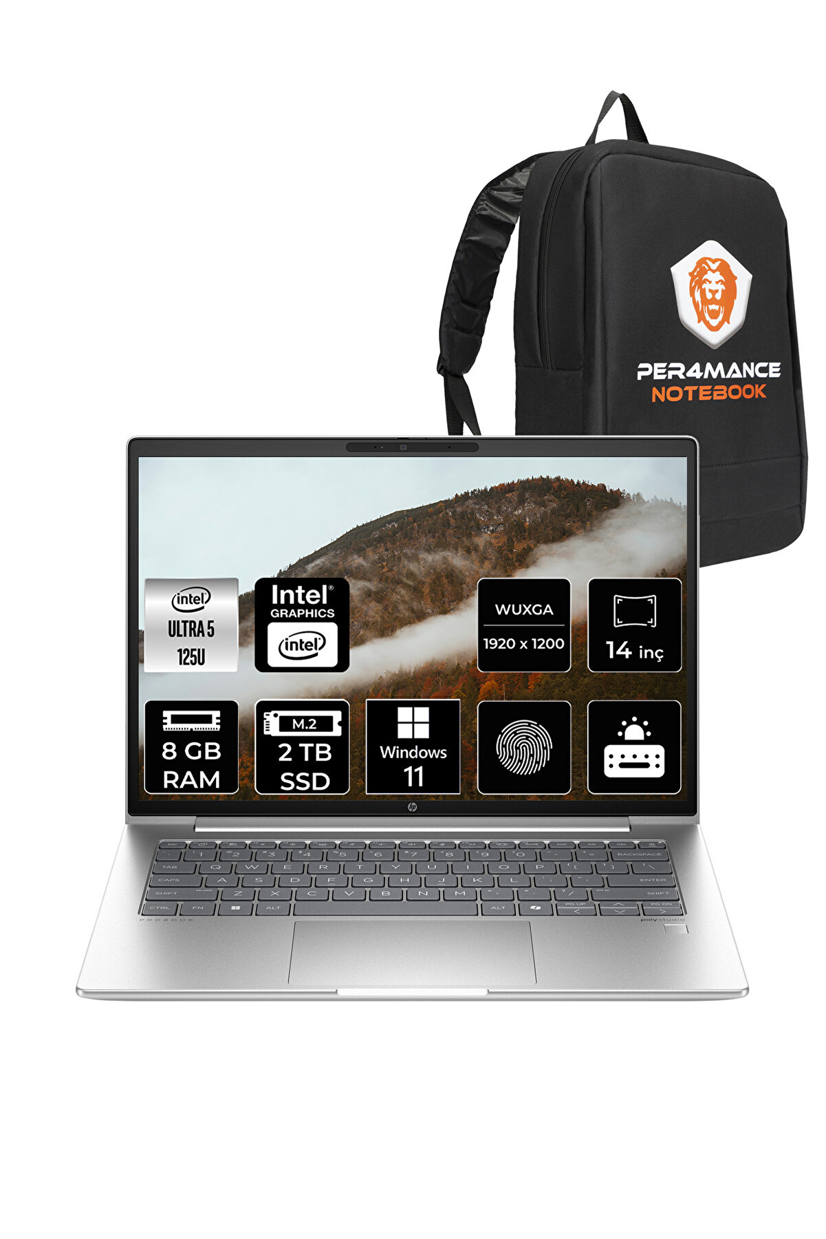 ProBook 440 G11 İntel Core Ultra 5 125U 8GB 2TB SSD 14'' WUXGA W11P SA22YQ _131 PER4 ÇANTA