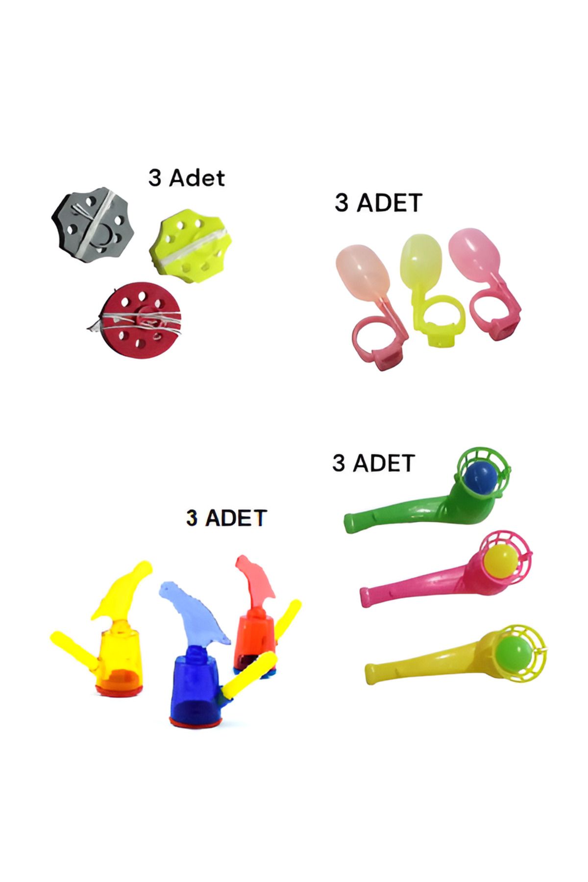 Çerçicim 80'Ler 90'Lar Nostalji Oyuncaklar 4'lü Set 12 PARÇA