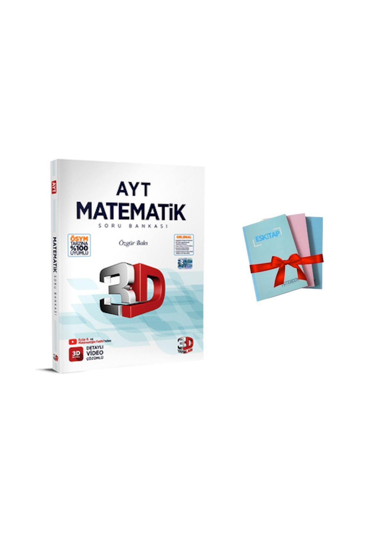 3D Yayınları Ayt 3d Matematik Soru Bankası ( 1 Adet Not Defteri Hediyeli)