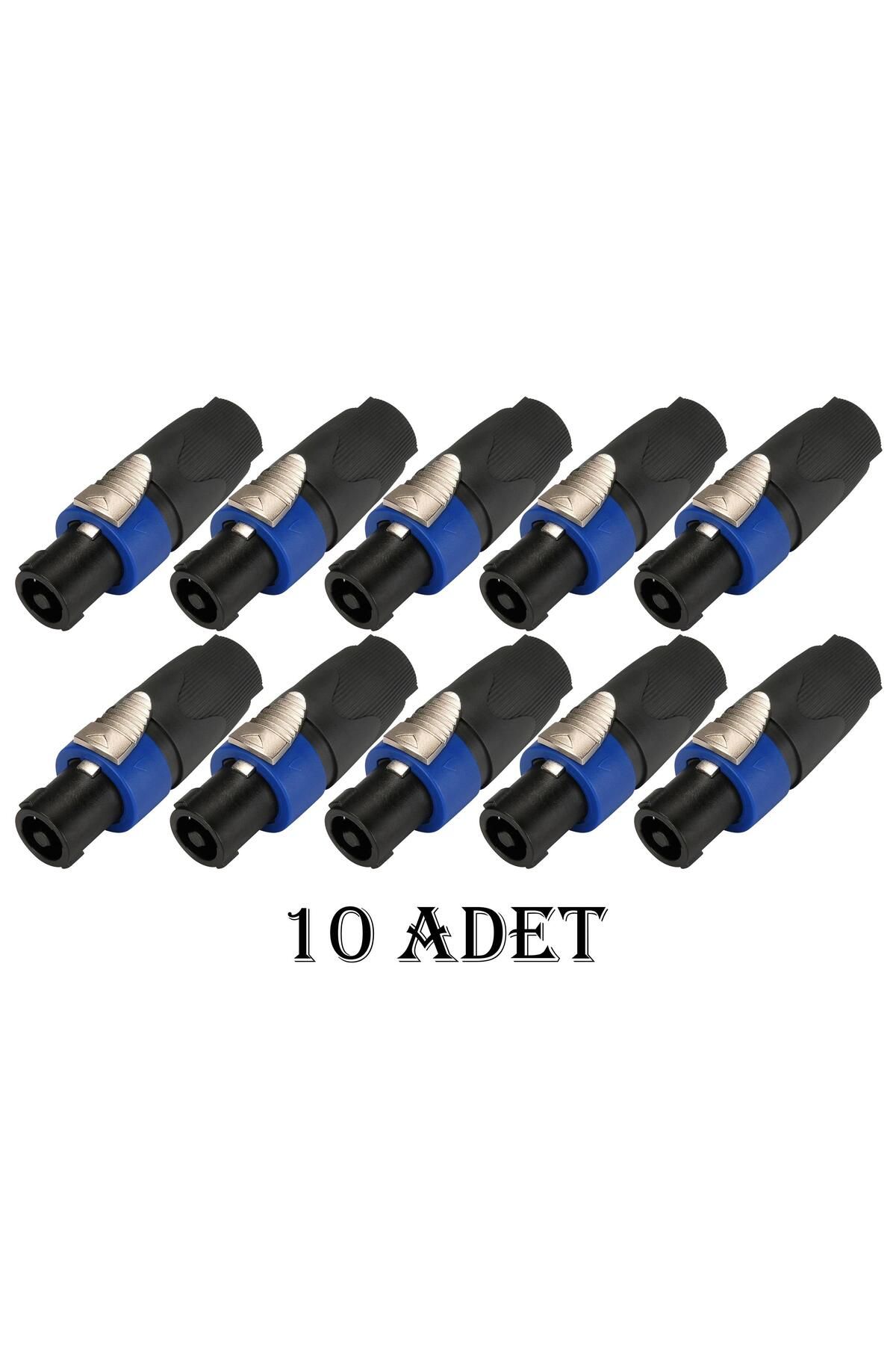 Striking Power Spekon Erkek Fiş - 4 Pin Jak Konnektör Kaliteli - 10 ADET