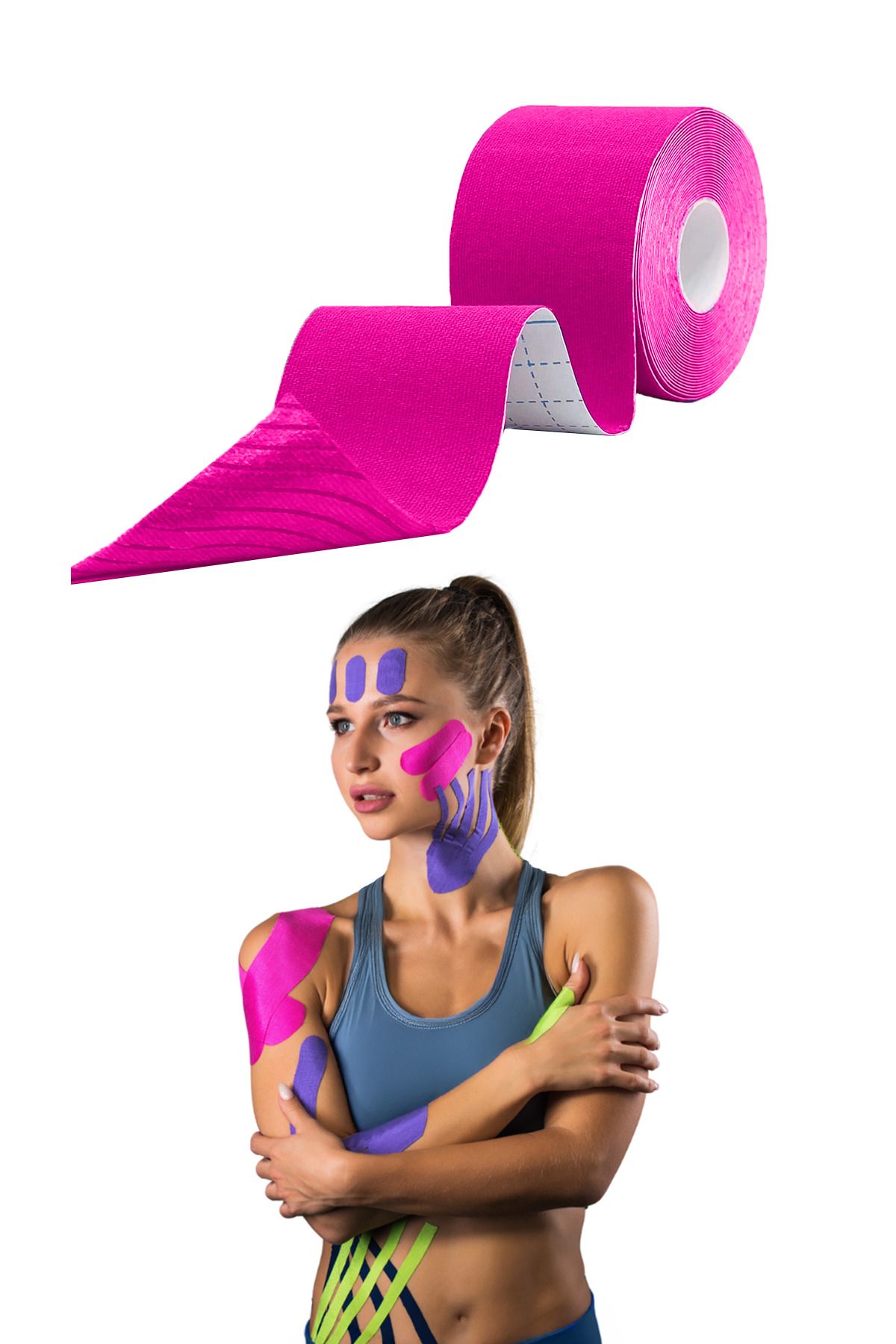 BLACK DEER Kinezyo Ağrı Bandı Boyun Eklem Ağrısı Spor Ağrı Bantları 5cm X 5m Ortholand