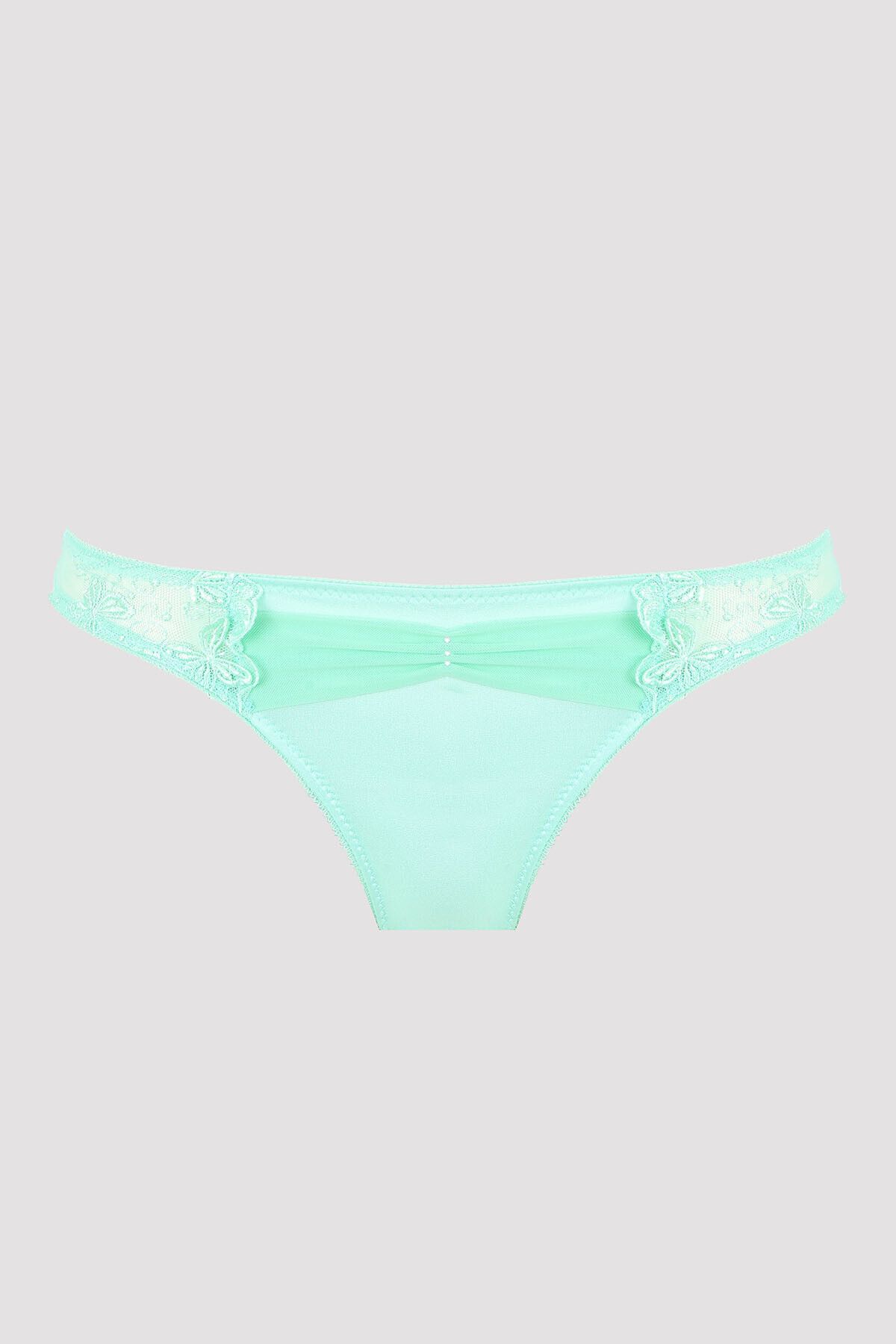 Nbb Mint Yeşil Lace Stone String