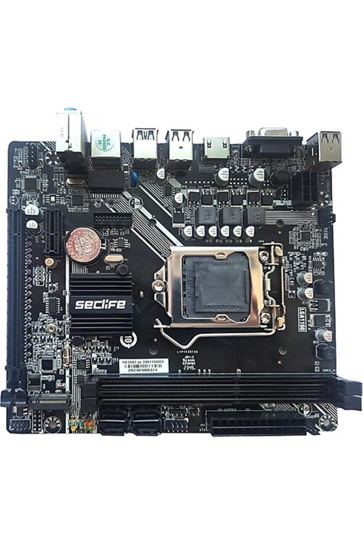 Genel Markalar Seclife H81da1 Intel Lga1150 H81 Ddr3 Matx 1150p Anakart