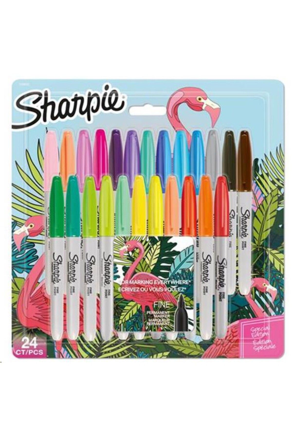 Sharpie Permanent Marker Set Fine 24'lü Flamingo
