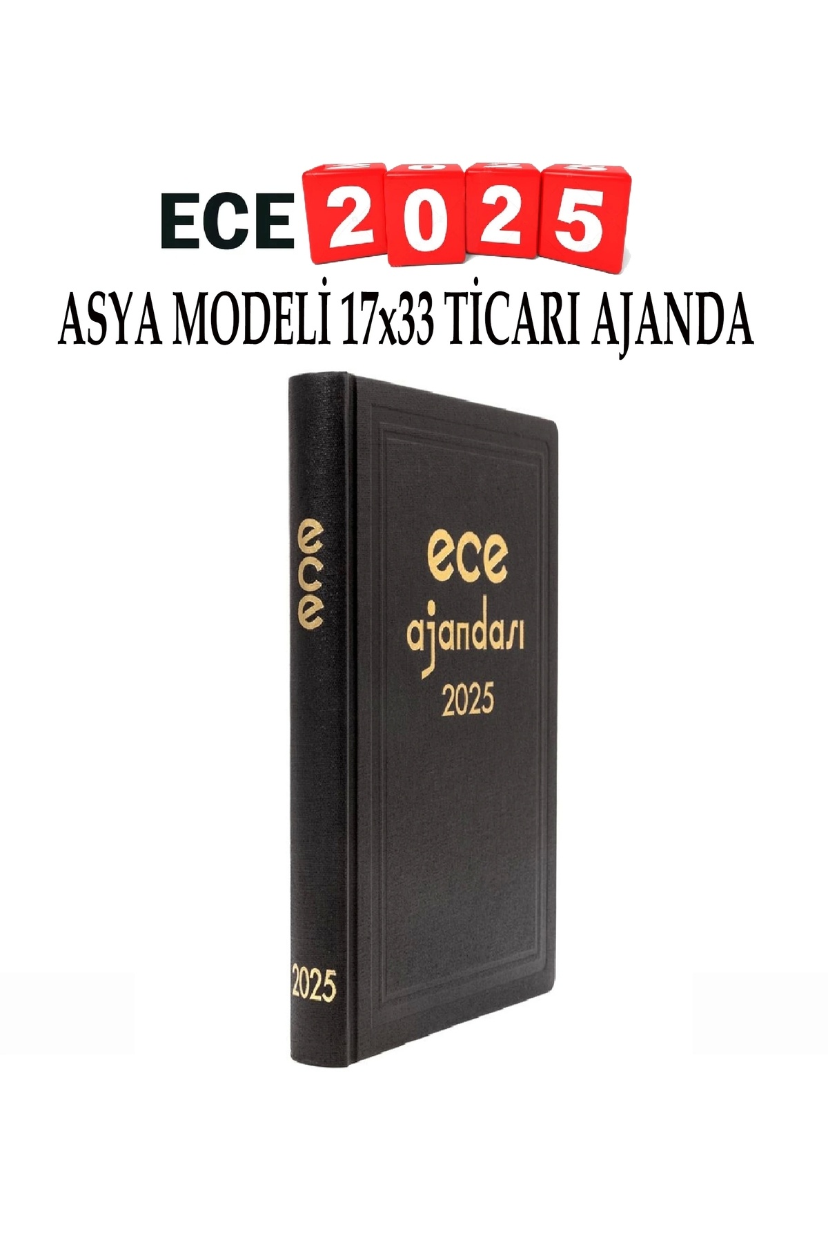 Ece Asya 17X33 cm Günlük 2025 Ticari Ajanda Fiyatları, Özellikleri