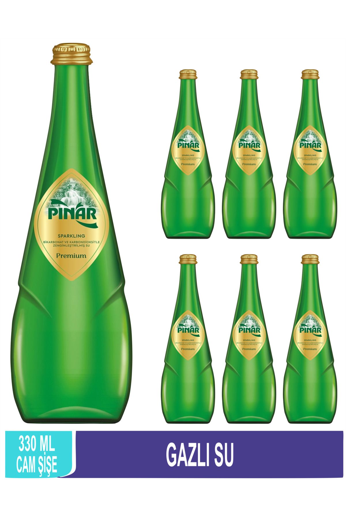 Pınar Sparkling Water(Gazlı Su) 330 ML x 6