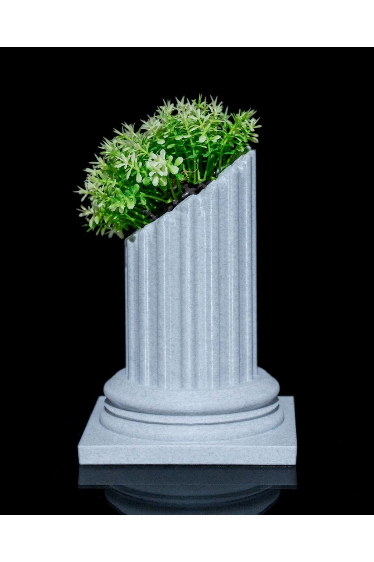 GREW Roma Sütunlu Antil Saksı | Ev Dekorasyonu (FLOWERPOT)
