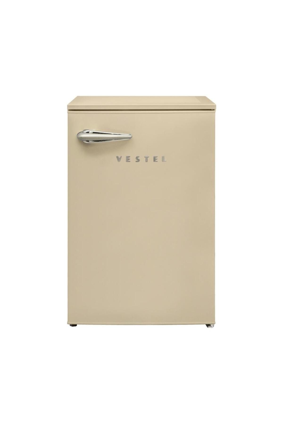 VESTEL Retro Sb14401 Bej Mini Buzdolabı