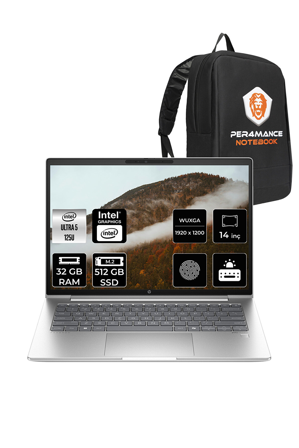ProBook 440 G11 İntel Core Ultra 5 125U 32GB 512GB SSD 14'' WUXGA FDOS SA22YQ _29 PER4 ÇANTA