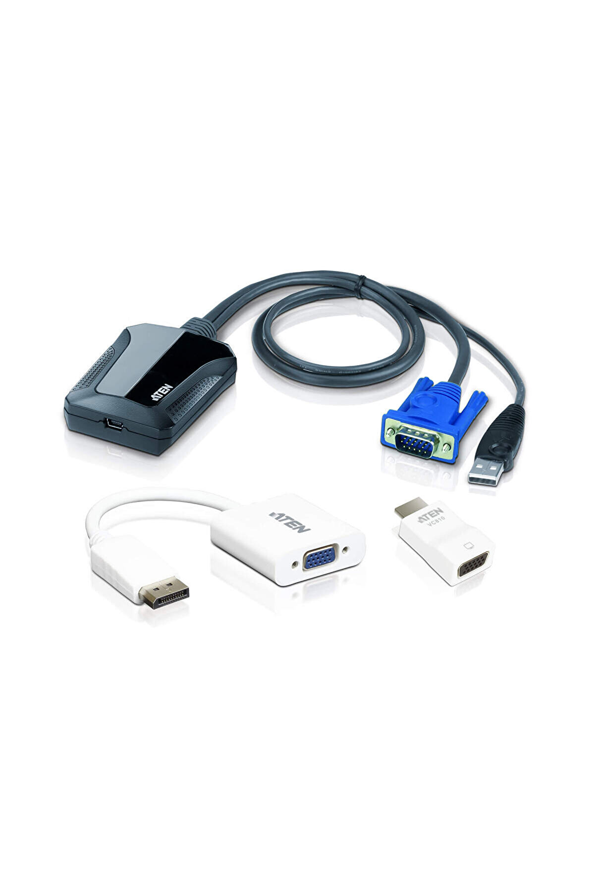 Laptop Usb Konsol Adaptörü Kit , Vga Hdmı Dp Laptop Usb Kvm Console Crash Cart Adapter It Kit, V