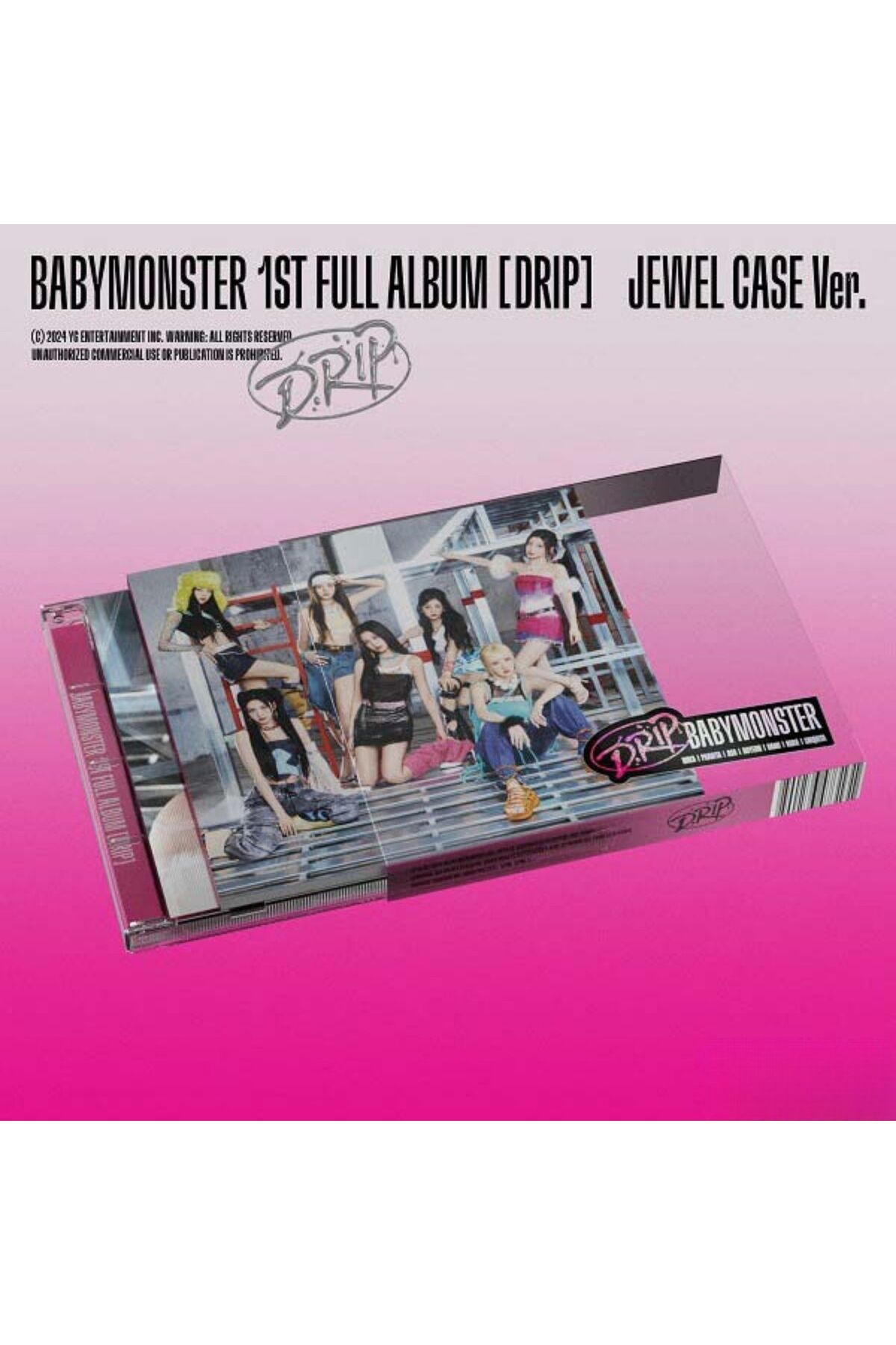 Kpop Dünyasi BABYMONSTER 1st FULL ALBUM – DRIP (JEWEL CASE Ver.)