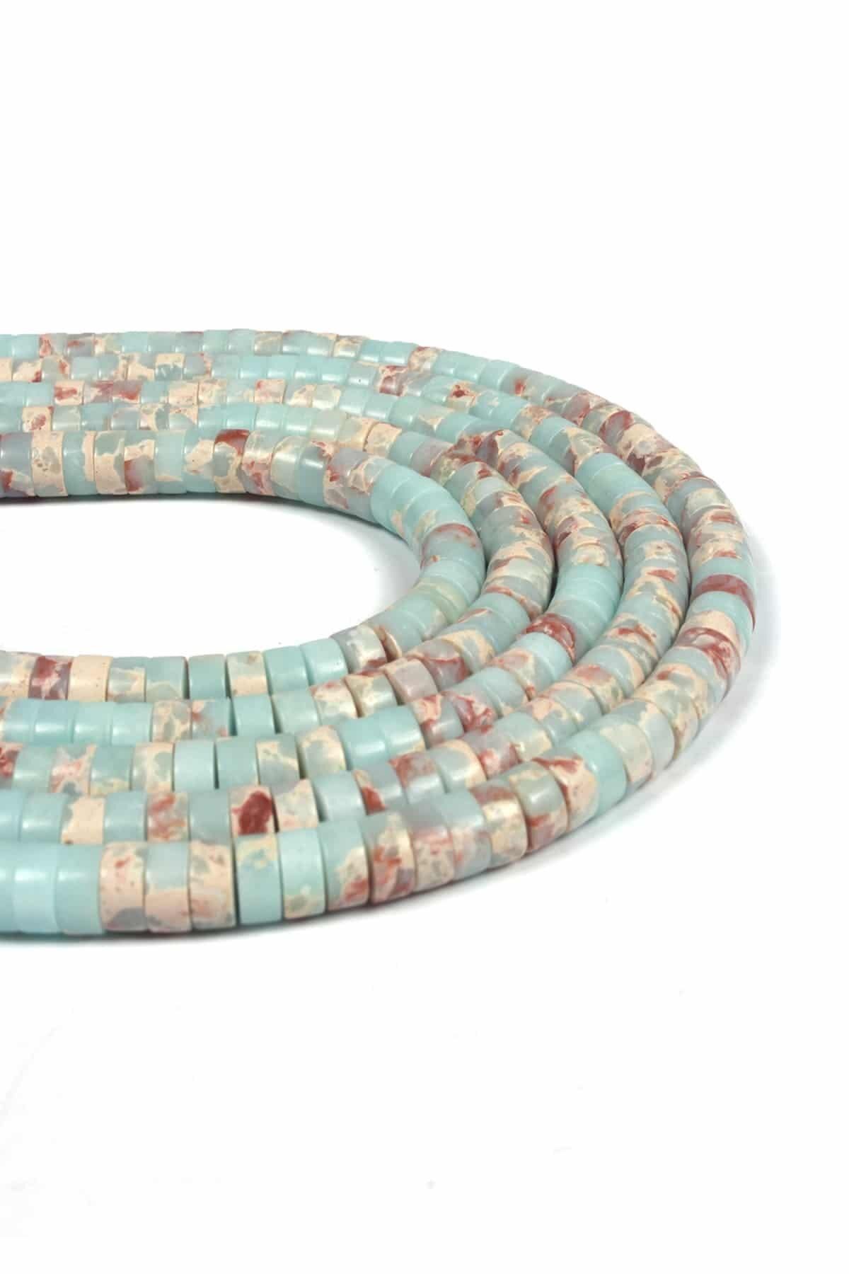 Uçar Doğaltaş Agalmatolite Doğal Taş Parlak Dore Kesim 6x3mm Dizi [aa]