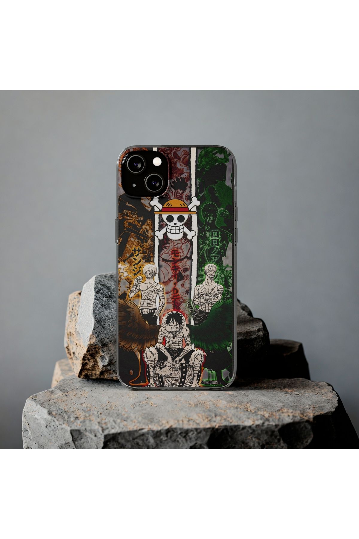 Store One Piece Tutkunlarına Özel! Luffy, Zoro ve Sanji Sublimasyon Baskılı iPhone 13 telefon Kılıfı