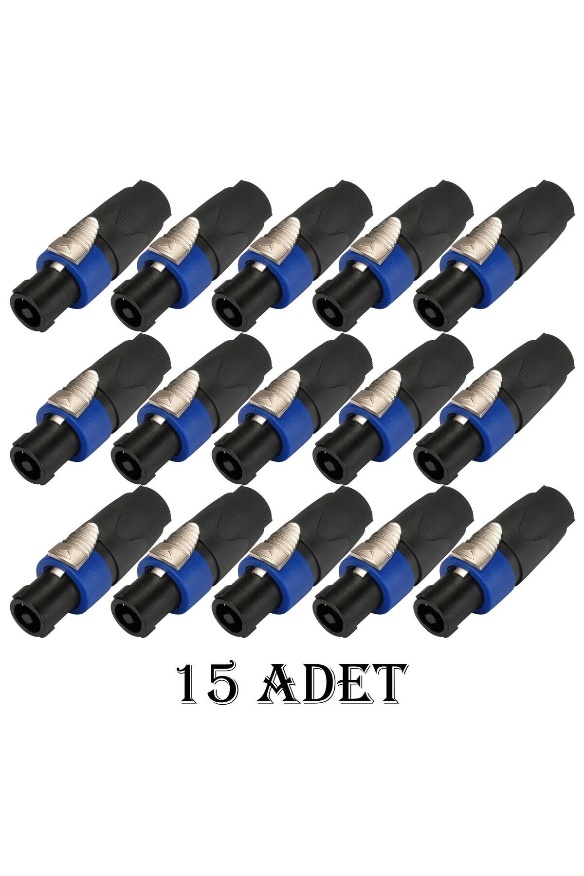 Striking Power Spekon Erkek Fiş - 4 Pin Jak Konnektör Kaliteli - 15 ADET